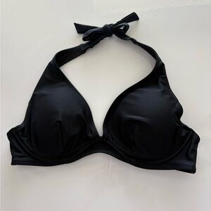 Old Navy Black Halter Bikini Top, L